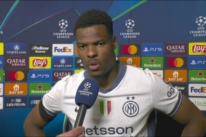 九游官方站点-邓弗里斯：这次我们看到了真正的国米，我对打进两球感到满意